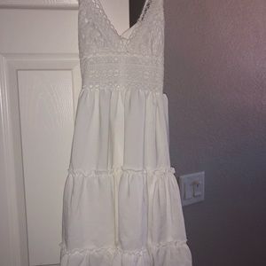 white sun dress.